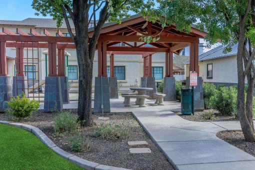 Outdoor seating pavilion