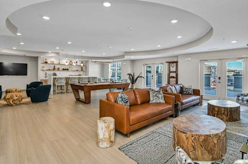 Clubhouse With Billiards Table at Residence at Marina Bay, Irmo South Carolina