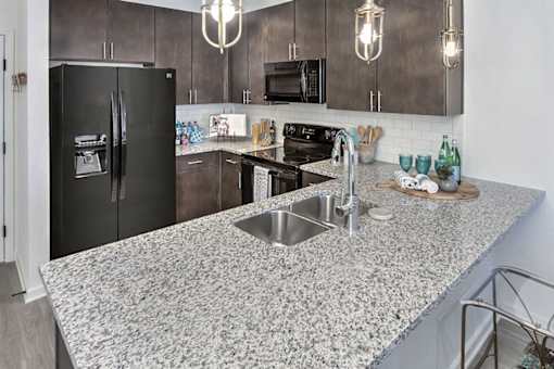 Granite Countertop at Residence at Tailrace Marina, Mount Holly, North Carolina