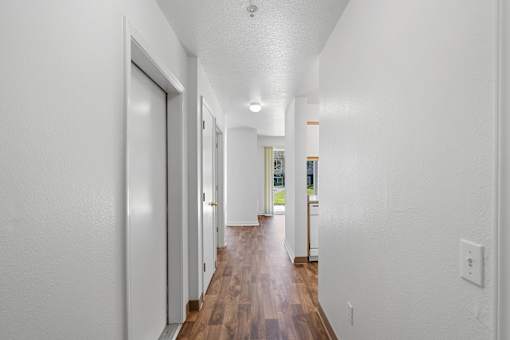 Long Hallway at Summer Creek Apartments, Tigard