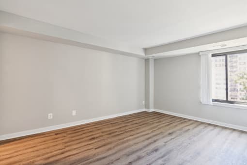Large windows and plenty of natural light at Park Montgomery apartments located along the Purple Line in Silver Spring, MD.