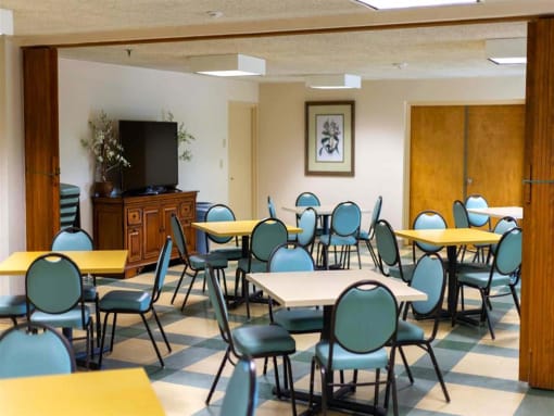 Community room at College Parkway Place affordable apartment community in Annapolis