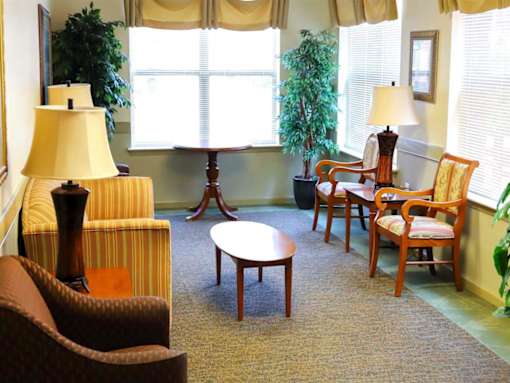 Community room at Park View at Ashland Terrace senior apartment community for adults age 62+