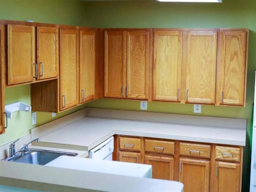 Kitchen at Park View at Ashland Terrace senior apartment community for adults age 62+