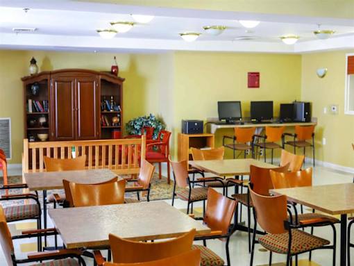 Community room at Park View at Ashland Terrace senior apartment community for adults age 62+