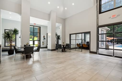 Leasing office lobby at The Hartley at Sweetwater Creek, Georgia, 30096