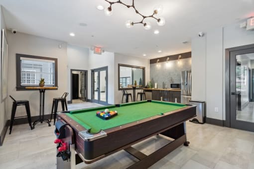 Billiards Room at The Hartley at Sweetwater Creek, Georgia