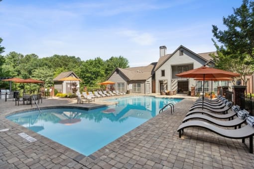 Resort Style Pool at The Hartley at Sweetwater Creek, Georgia, 30096