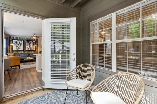porch at The Hartley at Sweetwater Creek, Georgia, 30096