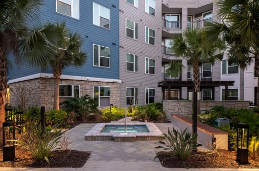 Central courtyard at Allure on Parkway, Florida