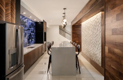 Clubhouse kitchenat Allure on Parkway, Lake Mary, 32746