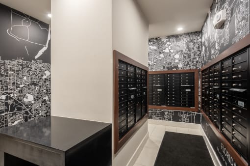 Mail room at Allure on Parkway, Florida, 32746