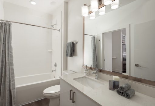Bathroom with bath tub at Allure on Parkway, Lake Mary, FL