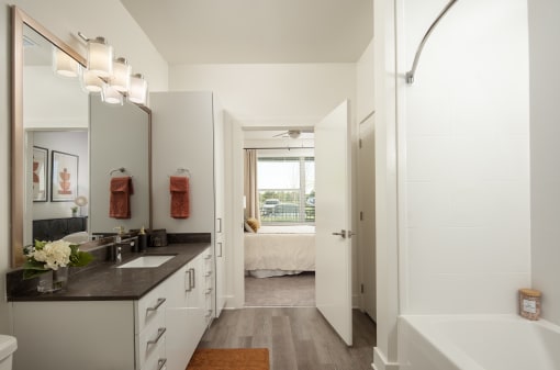 White interior at Allure on Parkway, Lake Mary