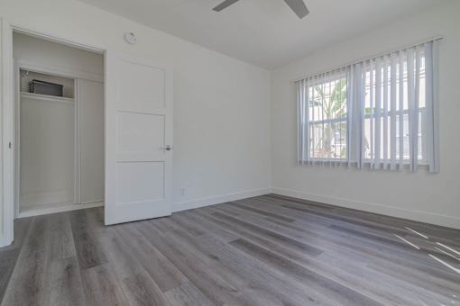 Bedroom large windows and view