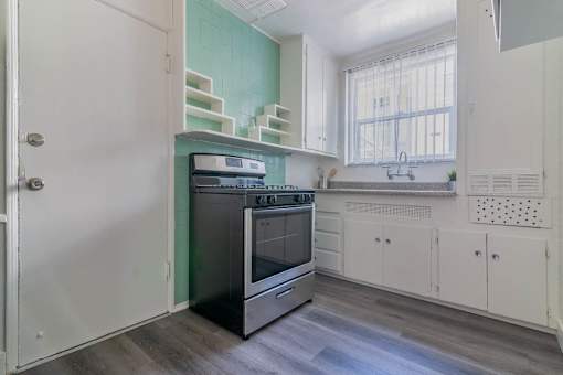 Kitchen new floors and appliances