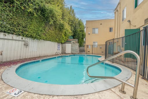 Pool at Beverly Boulevard Apartments, California