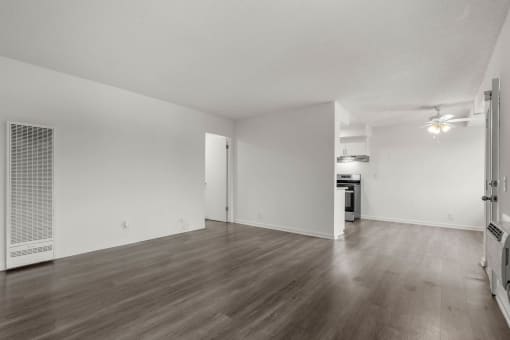 Two Bedroom Living Area at Sunset Square Apartments, West Covina, CA