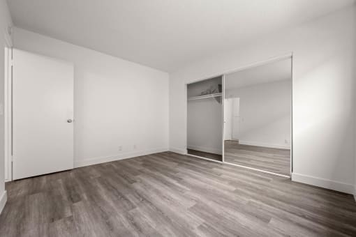 Large sleeping area at Sunset Square Apartments, West Covina