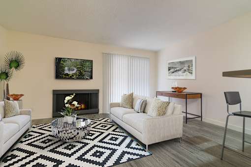 Living room furnished