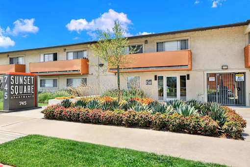 the building in which the sunset square apartments are located at Sunset Square Apartments, West Covina, California, 91790