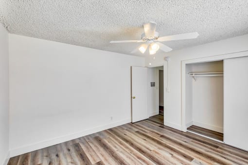 Bedroom with closet