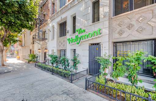 The Hollymont building entrance view