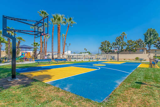 basketball area at Serrano Apartments, West Covina
