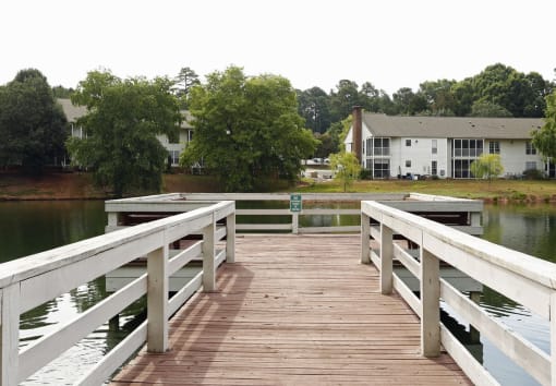Dock with a view of the pond  at Huntington Apartments, North Carolina, 27560
