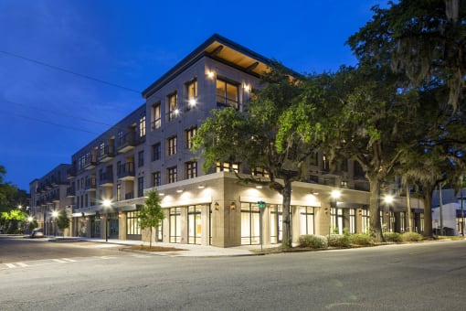 Exterior View In Night at The Matadora, Savannah, 21995