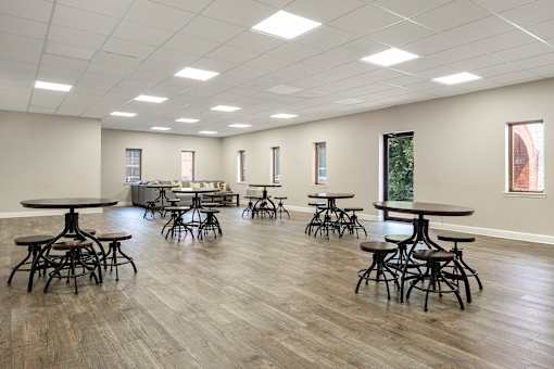 Open, flexible clubhouse space ideal for resident events and gatherings.