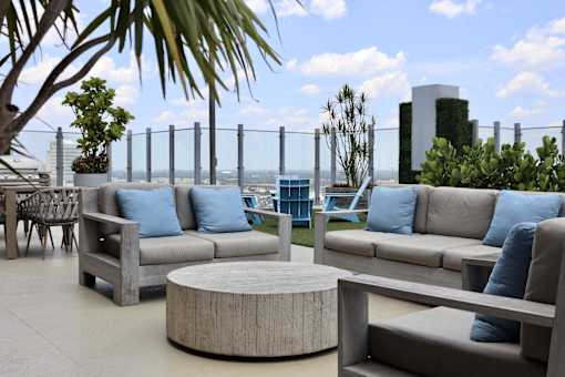 Lounge in style on the Sky Deck rooftop terrace.