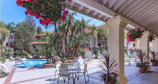 Pool view clubhouse at Loma Linda Springs, Loma Linda, California