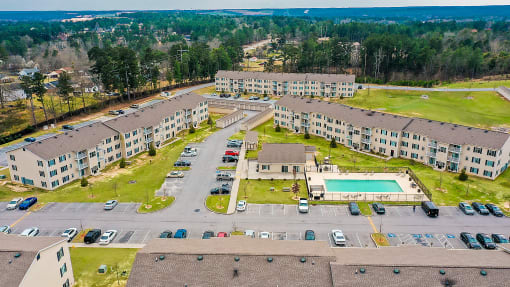 Aerial Exterior View  at Benson Estates Apartments, AUGUSTA, GA