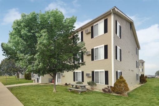Elegant Exterior View Of Property at Martin Estates Apartments, Shelbyville, IN, 46176