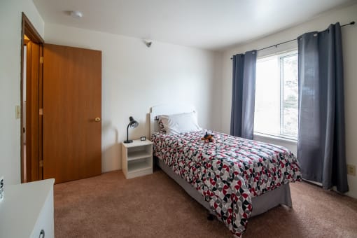 Bedroom Interior at Custer Estates Apartments, Monroe, Michigan
