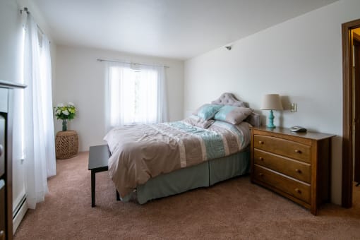 Gorgeous Bedroom at Custer Estates Apartments, Monroe, MI