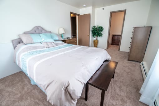 Master Bedroom at Custer Estates in Monroe, MI