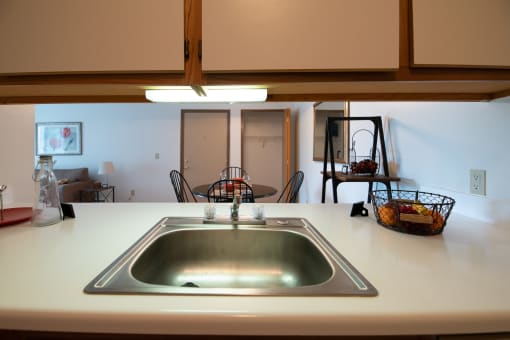 Kitchen looking into Dining at Custer Estates in Monroe, MI