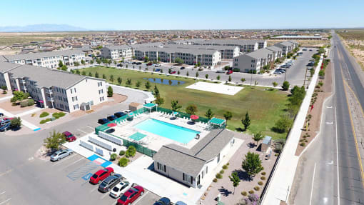 Enjoy A Busy, Active Lifestyle Elegant Exterior View at Van Horne Estates Apartments, Texas