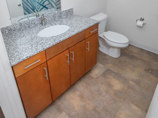 Luxurious Bathroom at Steedman Apartments, Ohio