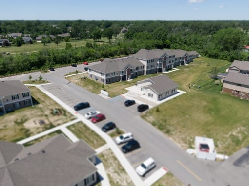 Top view of the street at Dutton Estates, Saint Clair, 48079