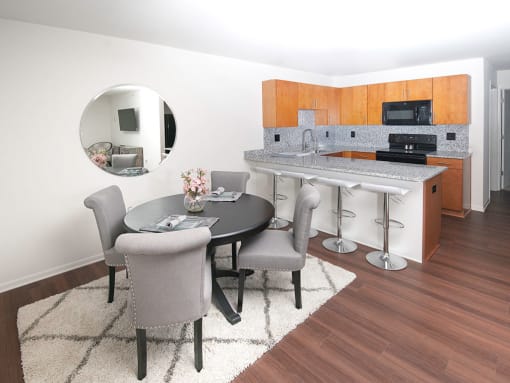 Open Concept Dining Area at Gray Estates Apartments, MRD Conventional, St Clair MI 48079