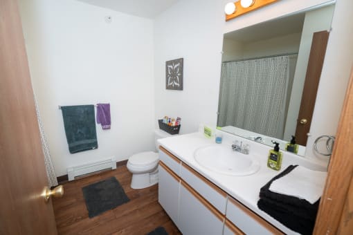 Bathroom  at Hornbrook Estates Apartments, Evansville, 47715