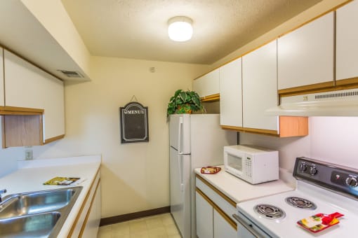 Kitchen at Davis Estates Apartments in Shelbyville TN