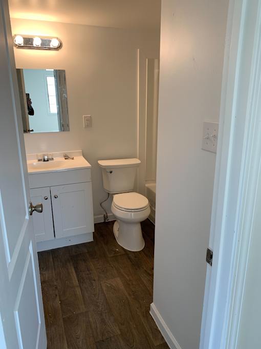 a small bathroom with a toilet and a sink
