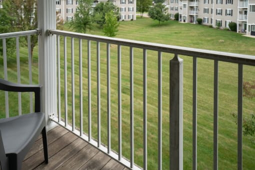 Courtyard View From Private Balcony at Kuder Estates Apartments, MRD Conventional, Warsaw, 46582
