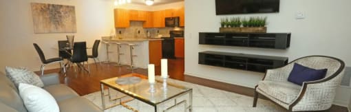 Living Room With TV at Withington Apartments, Jackson