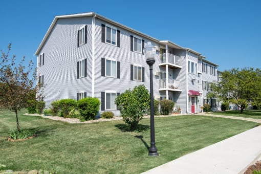 Building exterior at McClellan Estates III Apartments , Marshall, Michigan
