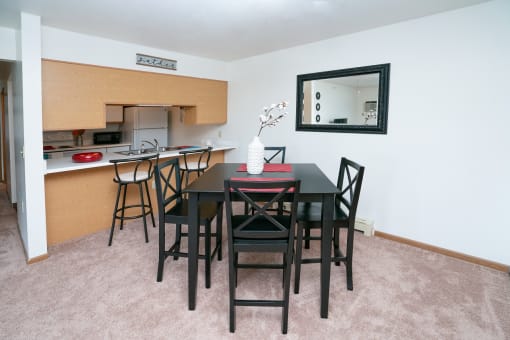 Dining area at Nelson Estates Apartments,1815 Raleigh Ave, Kendallville, IN 46755